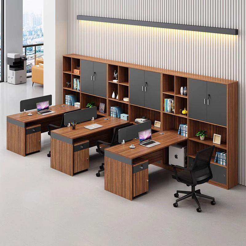 办公桌椅组合屏风卡座隔断工作位4/6人职员工位办公室财务办公桌