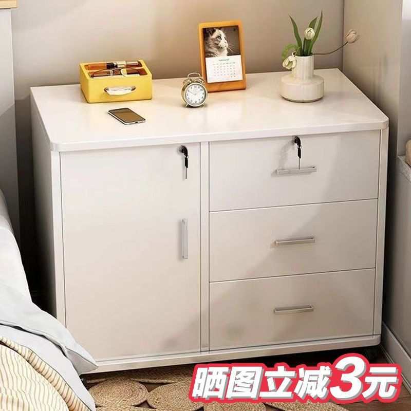 移动矮柜文件柜子矮柜单双门带锁现代个人档案资料储物柜带锁