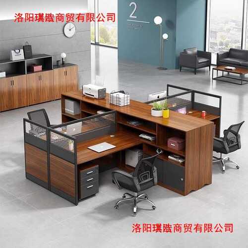 职员办公桌椅简约现代/人位双人屏风员工卡座办公室财务桌子