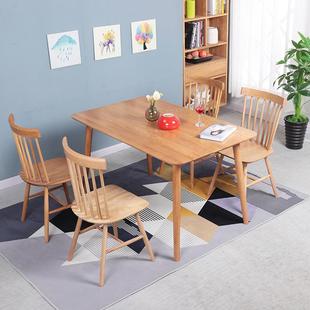 供应实木圆腿餐桌酒吧咖啡厅吃饭餐桌餐厅学校食堂小餐桌实木餐桌