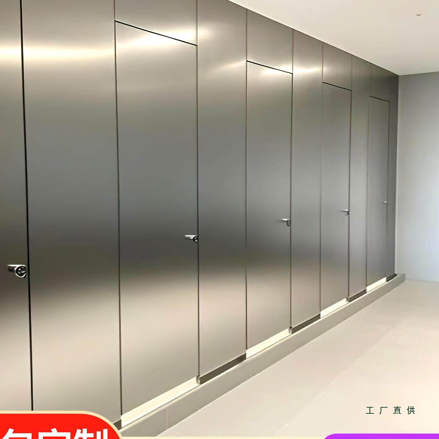 公共卫生间隔断厕所隔断板成品隔板铝合金专用防水简易挡板洗手间