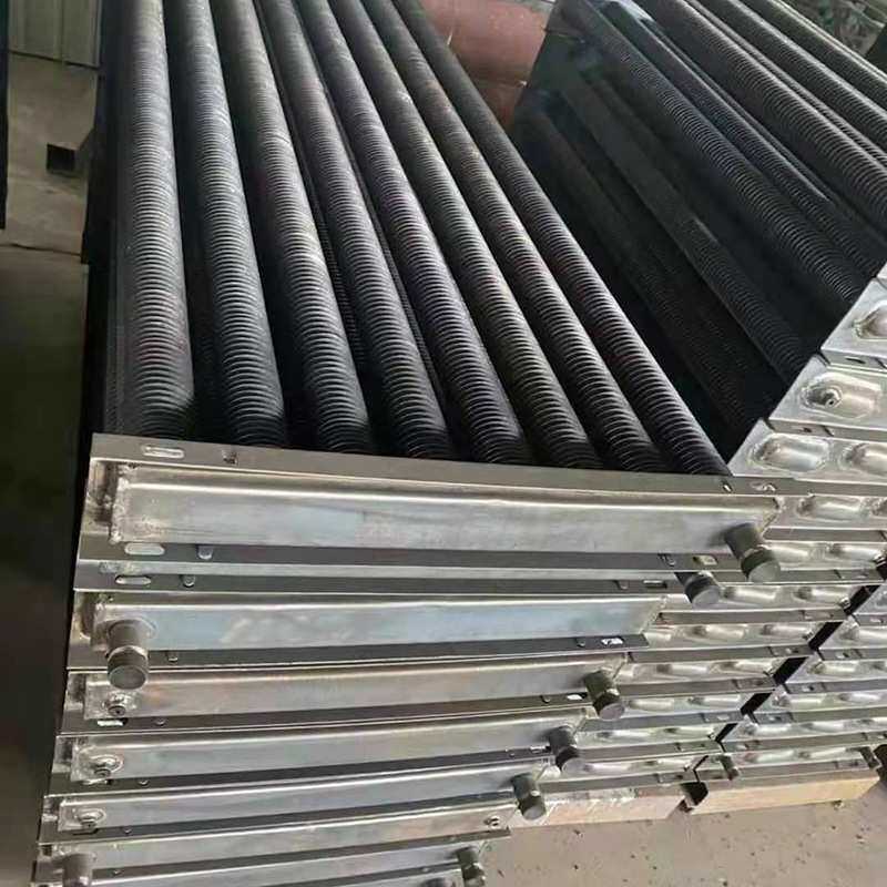工业风散热器加厚高频焊螺旋暖气片风冷无缝钢制加水翅片散热器