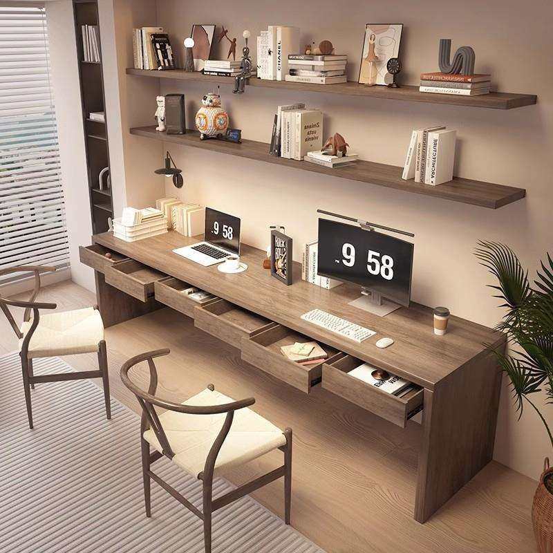 严选简约全实木书桌家用隐藏抽屉书房书法桌双人长条电脑桌手工台,电子元器件市场,其它元器件,淘宝优惠券,粉丝福利购,淘宝优惠卷