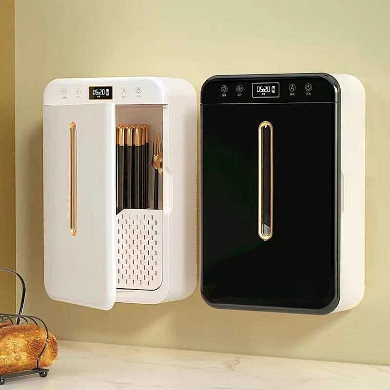 智能消毒筷子筒免打孔壁挂厨房小型餐具烘干一体机筷子收纳盒