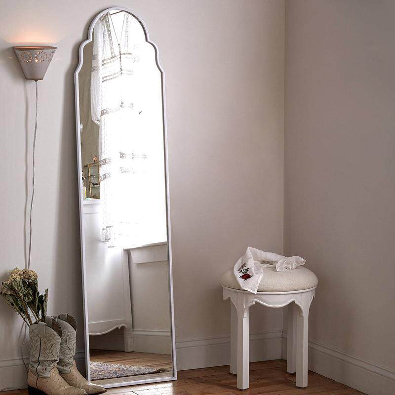法式简易全身穿衣镜异形复古雕花家用卧室衣帽间壁挂试衣落地镜子
