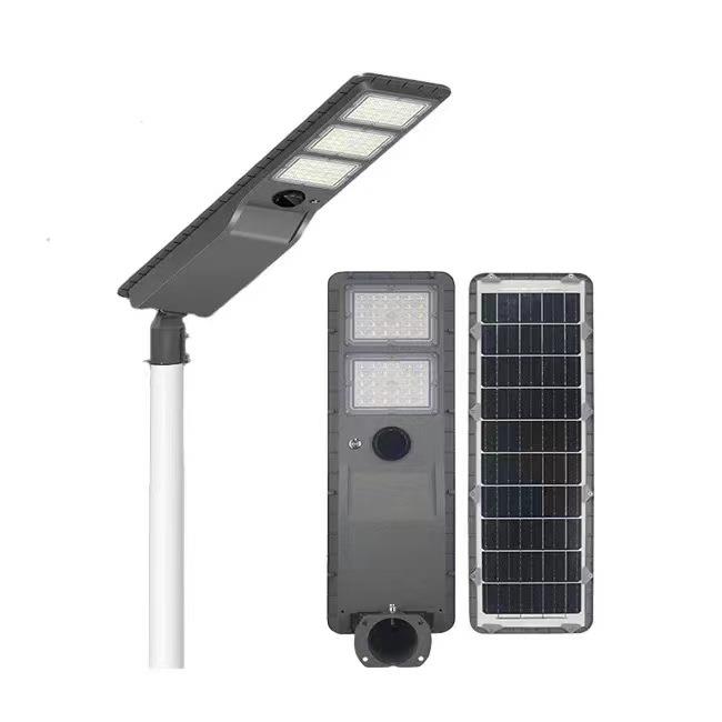 跨境太阳能路灯10W20W30W一体化户外照明人体感应led工程亮化照明
