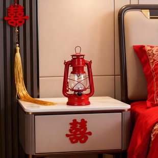 电池充电老式煤油马灯中式复古老式经典款结婚乔迁新居子孙长明灯