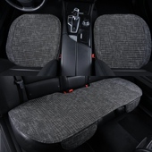 养生汽车小三件坐垫无靠背三件套亚麻单片荞麦壳座垫决明子小方垫