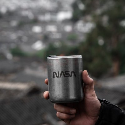 复古怀旧雪花NASA隔热非保温露营简约380ml咖啡304水杯