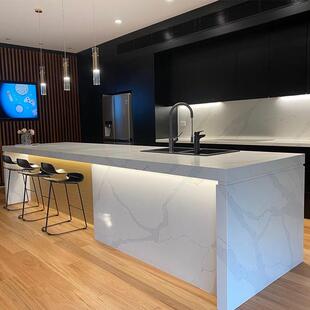 木白VCF简实约吊现代整体橱色柜岩板不锈钢水槽柜收纳组合柜