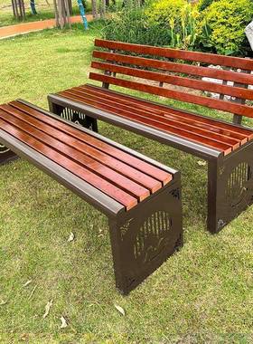 JDL园公椅户外长椅院庭木防腐室外长条凳排椅商场健身房休息长椅