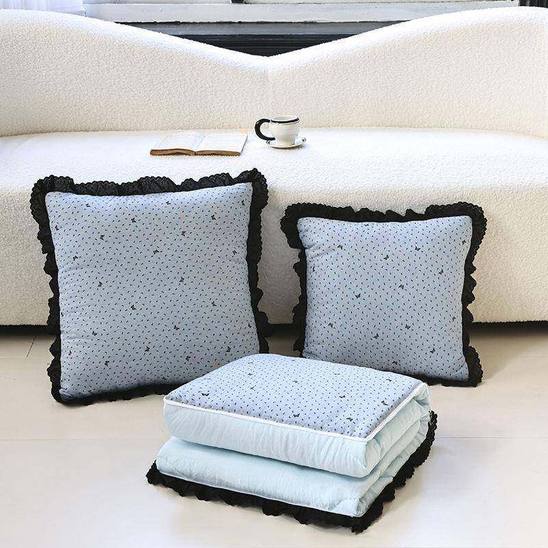 纯棉黑室花边抱枕办公午休小被子午睡休闲毯车载全抱枕被无品牌/,饰品/流行首饰/时尚饰品新,DIY配件,淘宝优惠券,粉丝福利购,淘宝优惠卷