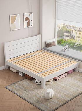 实木矮床宿酒架店任意尺寸排骨齐DPY边低头薄床床头矮床民头的床