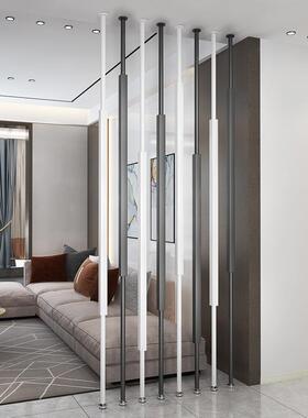 简约代免打孔铁现艺屏36768风隔客厅餐厅网红立装断饰轻奢玄关柱