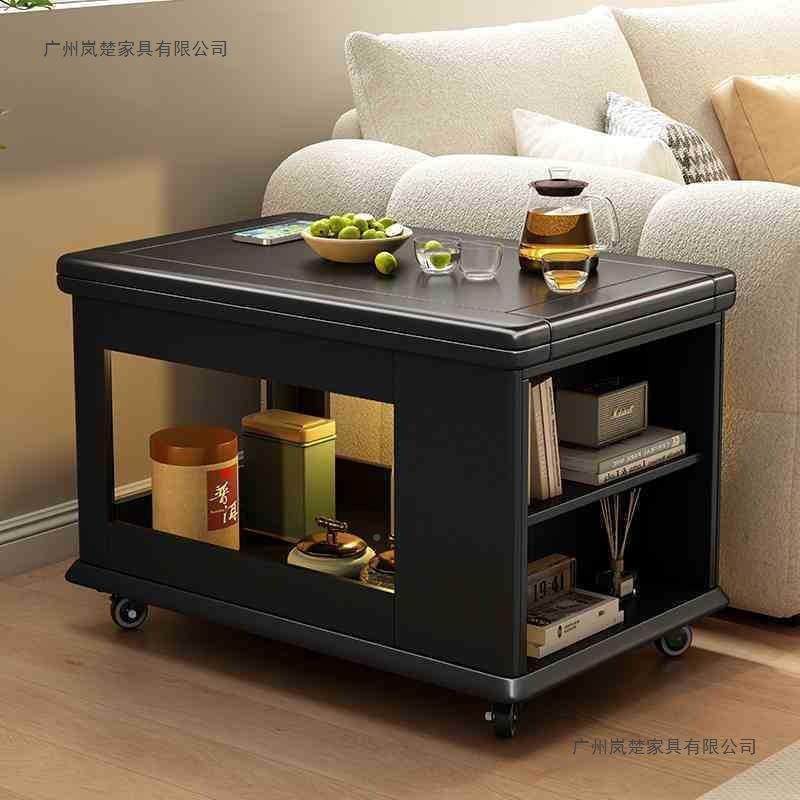 实木动折可发叠茶几家用沙小推移DUT车客厅小户型多功能古风边柜