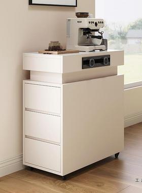 多功能可岛台柜25468家用小型岩板台岛现代简约小户型厅餐移动收