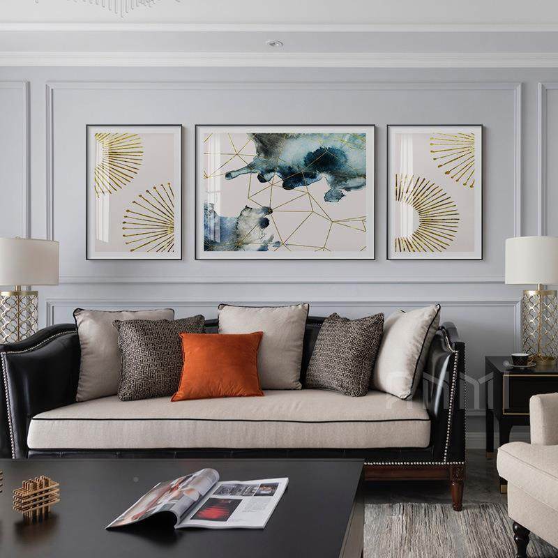 简美6993大抽象沙发气景三联画背墙壁挂画壁现代美式轻奢客厅装画,玩具/童车/益智/积木/模型,垂直悬浮玩具,淘宝优惠券,粉丝福利购,淘宝优惠卷
