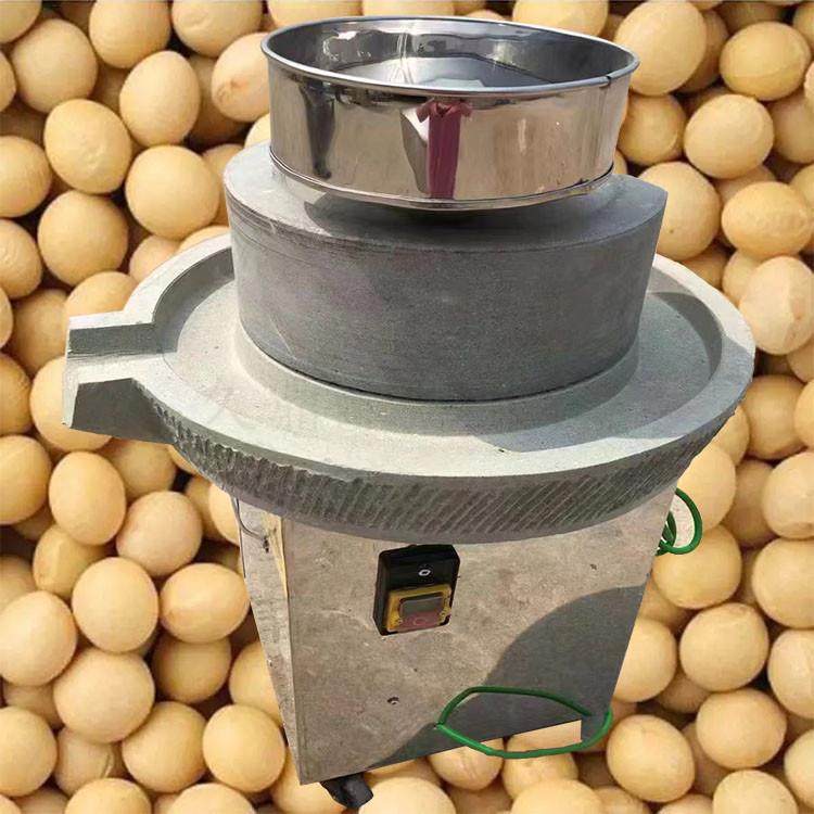 全动皮家用粉石磨机自麸分离电动石磨流动摆摊电85931动石面磨机