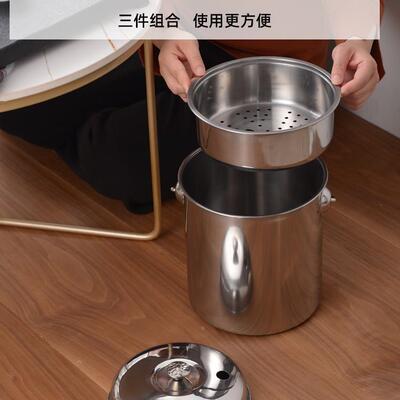 茶桶茶渣桶不锈钢高端废水桶排台湿大容量水茶桶干HCR分茶离垃圾