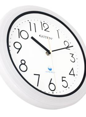 泳池水钟厨房钟表浴塑料简约壁挂式59775挂钟表室防水防蒸气时时