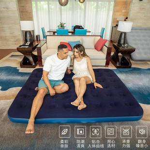 双人充气床加米厚蜂窝植绒户外营防气RGB潮气垫床15睡垫露便携充