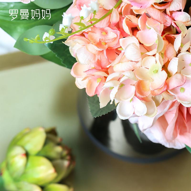 室内客491厅仿真工绣球花艺桌面茶几件手插摆家居饰品花跨境