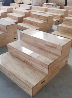 台音乐大唱推木拉实伸缩合唱台阶舞台三层67370合影台活动可合移