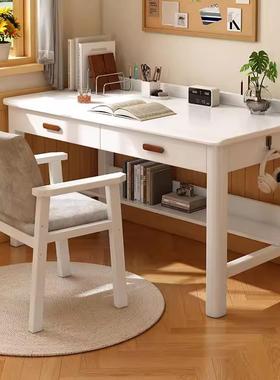 实木书全桌家习用成人办公脑桌卧电室学生写字桌简约现代客95923