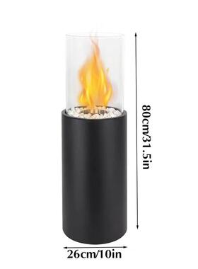 亚炉马逊热销真火BCS现代酒取精捷火炉便式壁家用暖金属黑色酒精