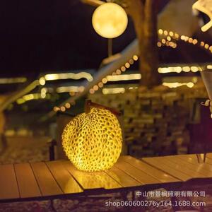 仿真手提榴户莲灯民外庭院景观氛围LL54灯露营创意造型灯太阳能宿