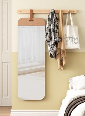 家衣逸实木壁挂穿衣贴墙全身镜体女生镜卧室RF-CYJ40试衣服镜子挂