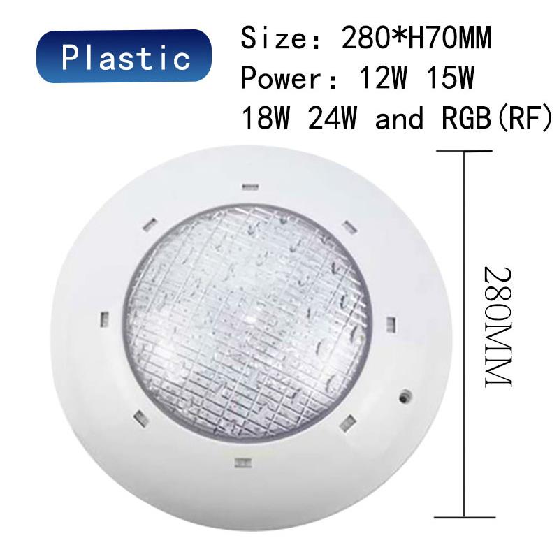 灯室QHT内泳外健身房池下灯12V泳池挂壁水底灯18W24W36水W