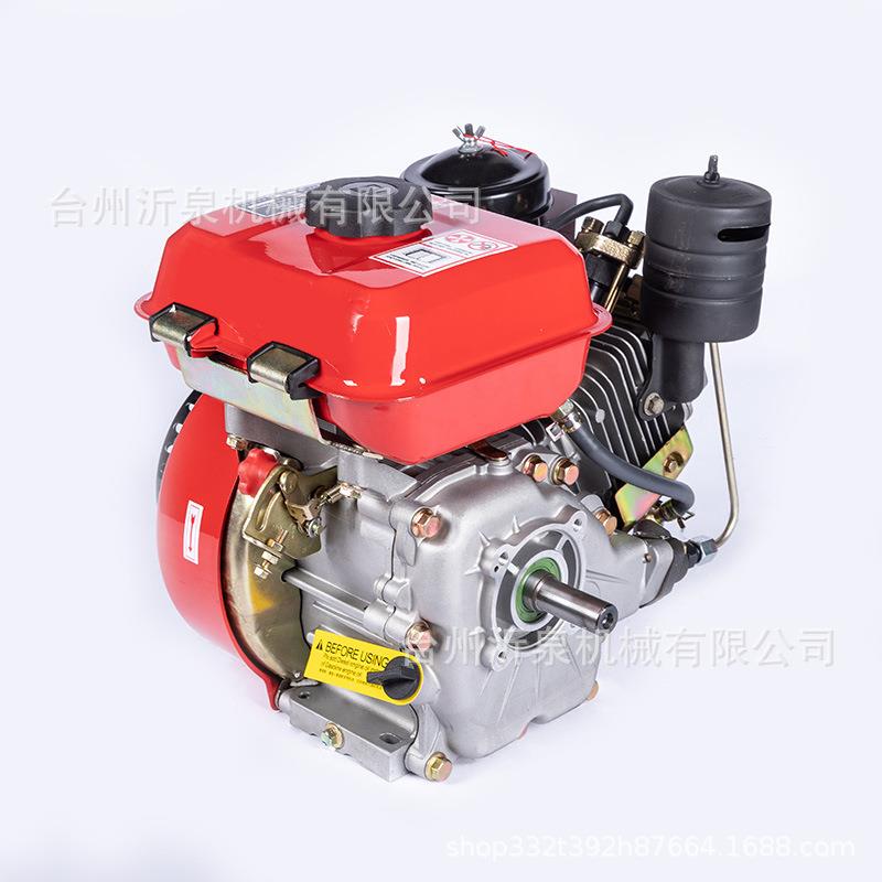 汽油柴机170F19F动机单缸四冲程风冷小型微耕发机膨GSK化机油发0