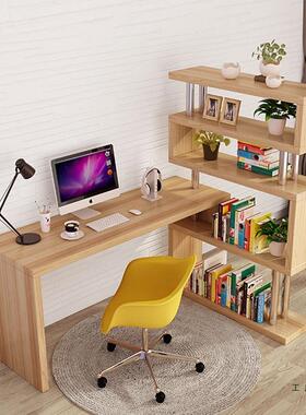 拐角书架和字书柜台式电桌带公桌学生脑写一体转角书F5M6MHHS桌简