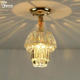 欧式 阳台衣帽间灯具 晶过廊道小吊水门厅灯924走玄关灯入户美式