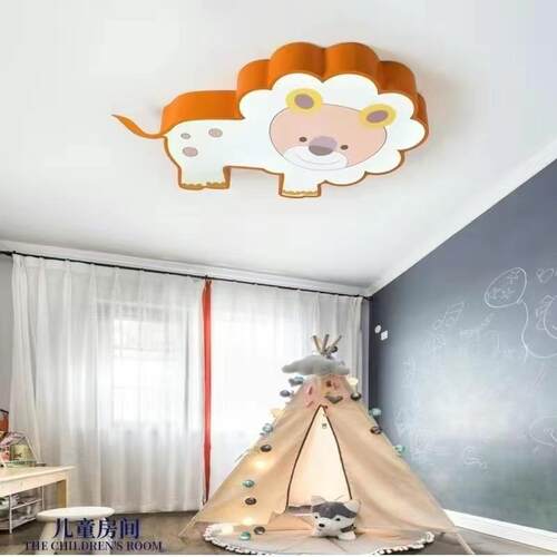 简约现代儿童房吊创动意长颈鹿物灯灯儿园教室商超游乐园宠幼开通