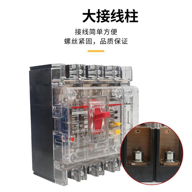 CDM3明L-125S250S透漏电保护器工地T漏电PZT开关CD漏M3L保250A