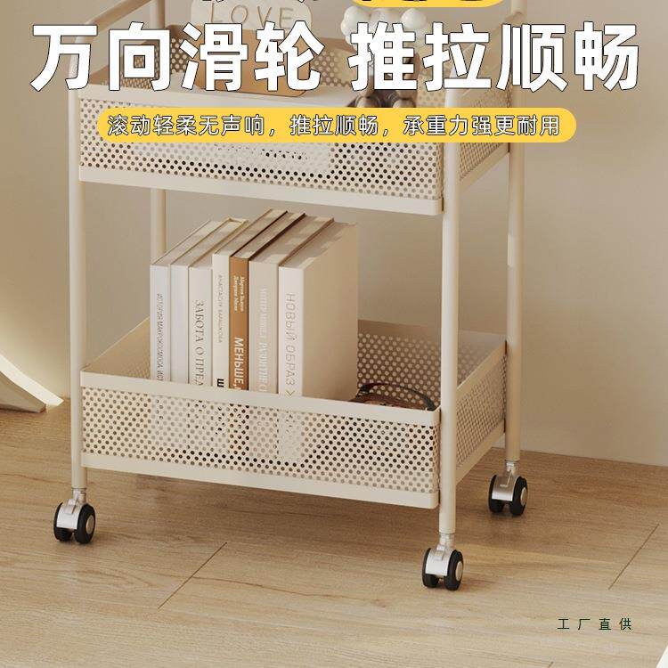 奶油风头NAZ边卧璃室可移动客厅几网红创意迷你置物床推车玻沙发
