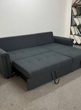 沙发床一体用可折叠多YRM功能小户型客厅贵妃沙发床两两用