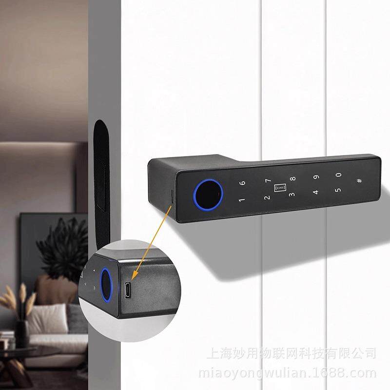 手P30极指简门密锁纹码锁室内木门智能把锁简约生态隐形门磁吸静