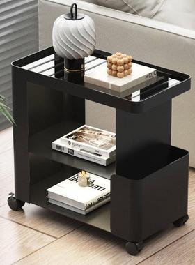轻奢客厅移动小推车铁可家艺XXT用沙发几电脑桌旁边小收纳置物架