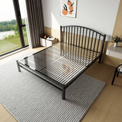 金304锈钢床白色黑色家用双人床1.8米1.5米单人床1.2米不TZB床色