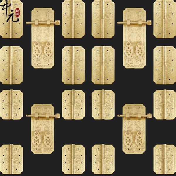 中式仿古典明清红实木家具纯铜蝙蝠合页拉手二联衣橱书柜铜配套件,基础建材,普通型合页,淘宝优惠券,粉丝福利购,淘宝优惠卷