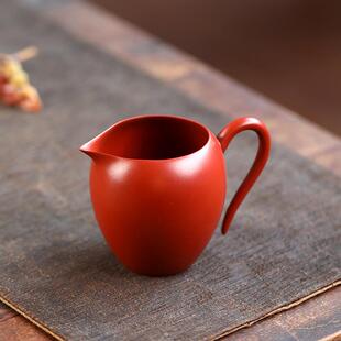 紫砂美人肩公道杯原矿朱泥家用纯手工大容量茶道高端茶具分茶器