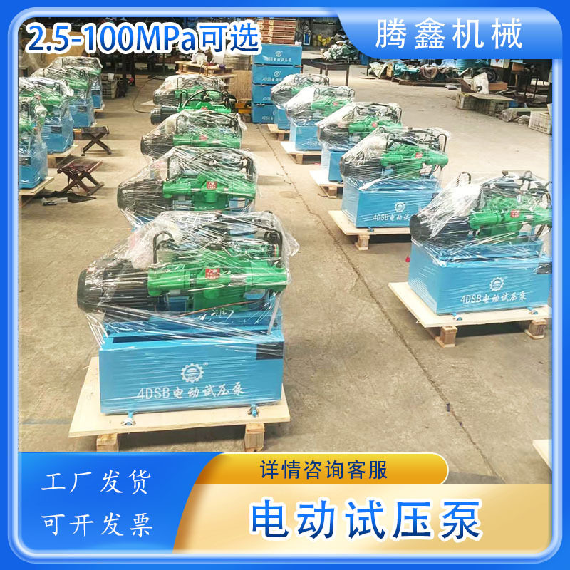 4DSB电动试压泵4DSY四缸高压水管打压机管道地暖检漏打压测压机