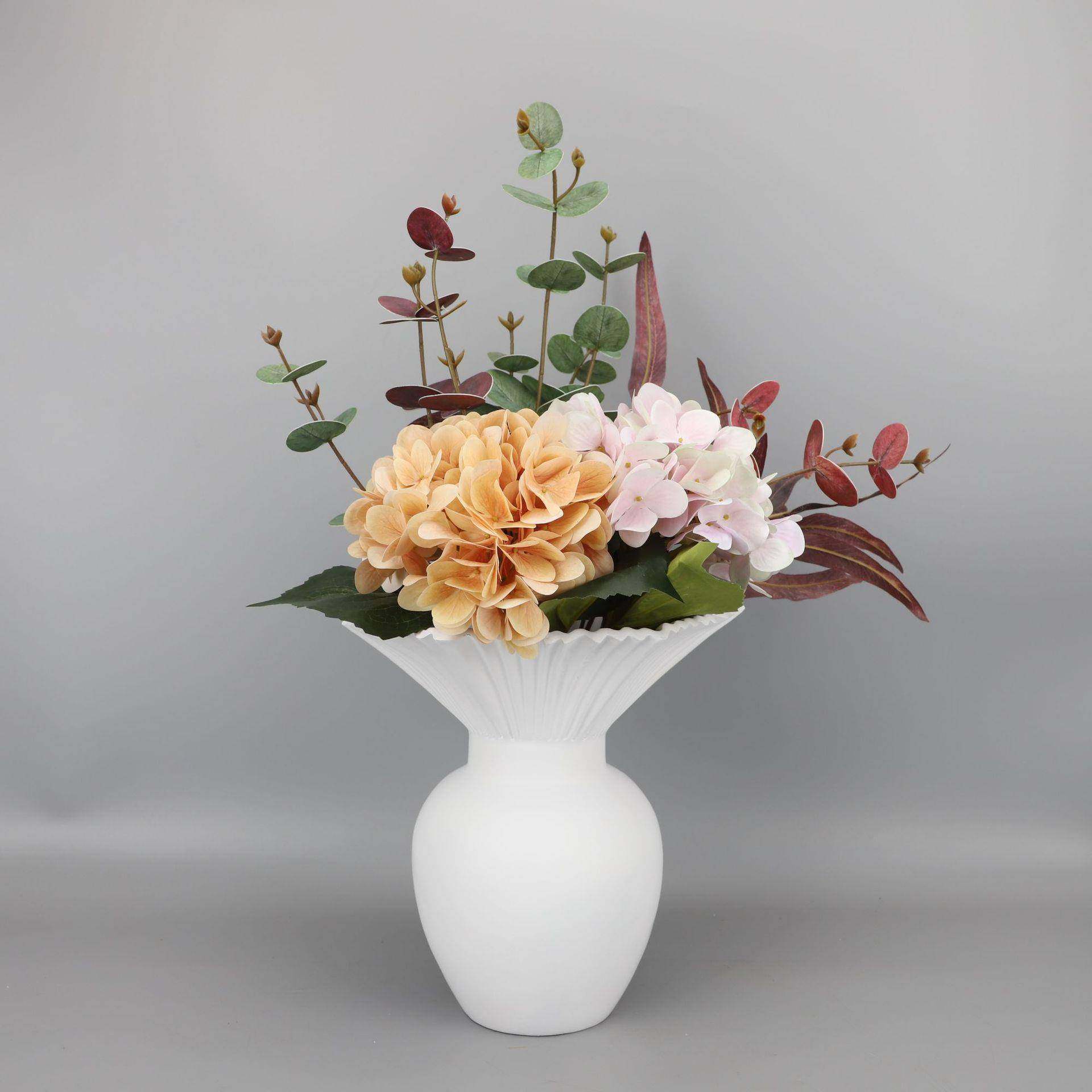 欧式简约树脂阔口叶子花器干花创意家居客厅办公室房间软装工艺品,农用物资,其他肥料,淘宝优惠券,粉丝福利购,淘宝优惠卷