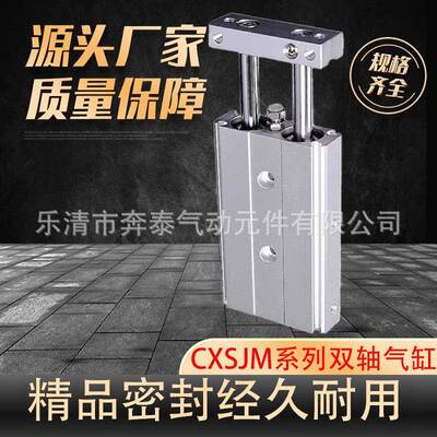气缸双轴双杆气动CXSJM6/10/15/20/25/32×10/15/20/25/30/35/40