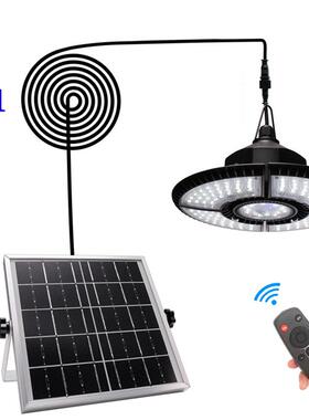 新款太阳能灯户外防水LED庭院4+1车库灯分体式室内室外路灯