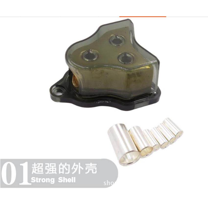 汽车改装一出二地线分线器接线柱全铜功放分线器一出二地线盒