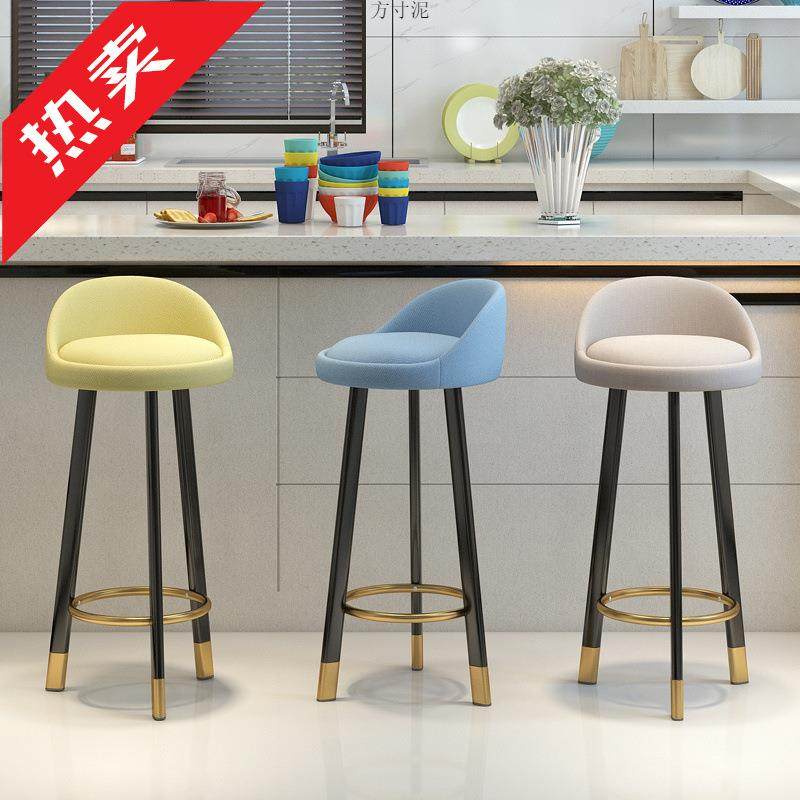 轻奢吧台椅现代简约前台椅子家用高凳子靠背北欧高脚凳酒吧椅吧凳,农用物资,其他肥料,淘宝优惠券,粉丝福利购,淘宝优惠卷